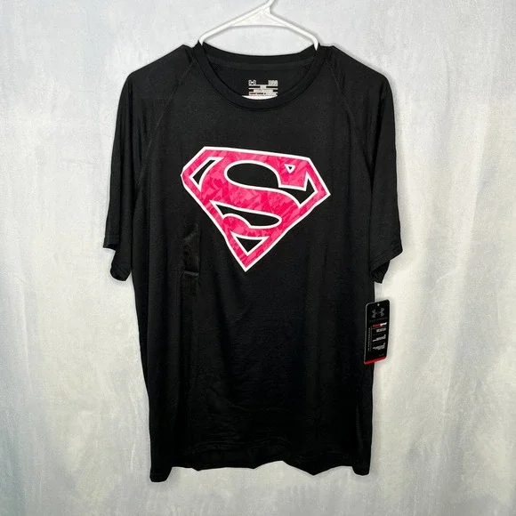 Under armour superman on sale shirt loose